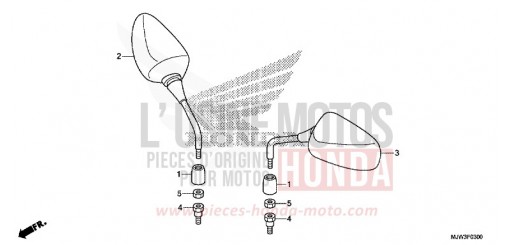 MIROIR CB500XAH de 2017